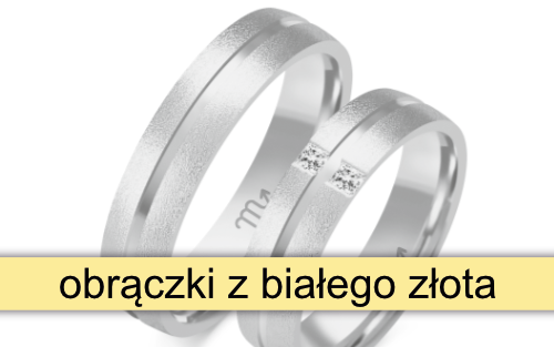 obrączki z białego złota