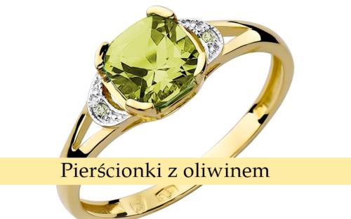 pierścionki z oliwinem