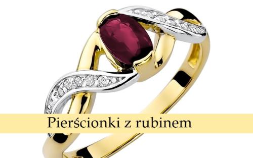 pierścionki z rubinem