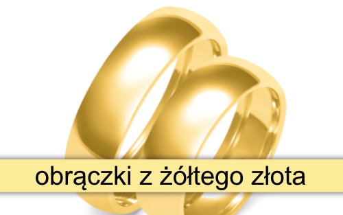 obrączki z żółtego złota